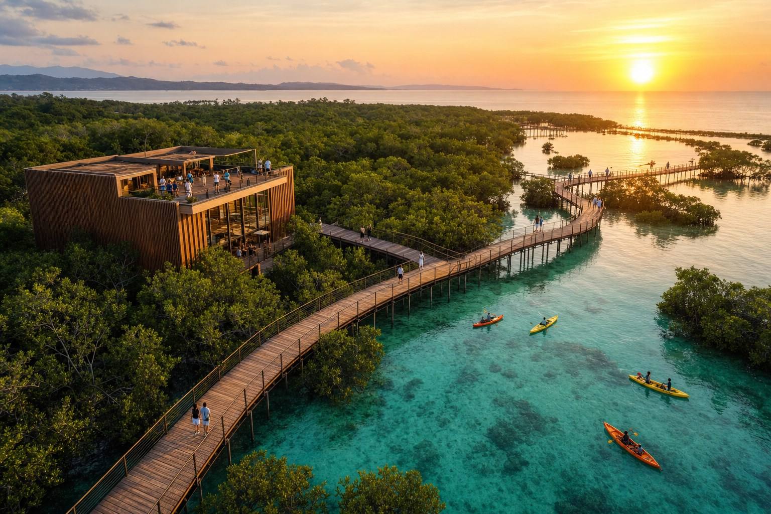 Kawasan ekowisata mangrove di pesisir Pantai Utara Jawa